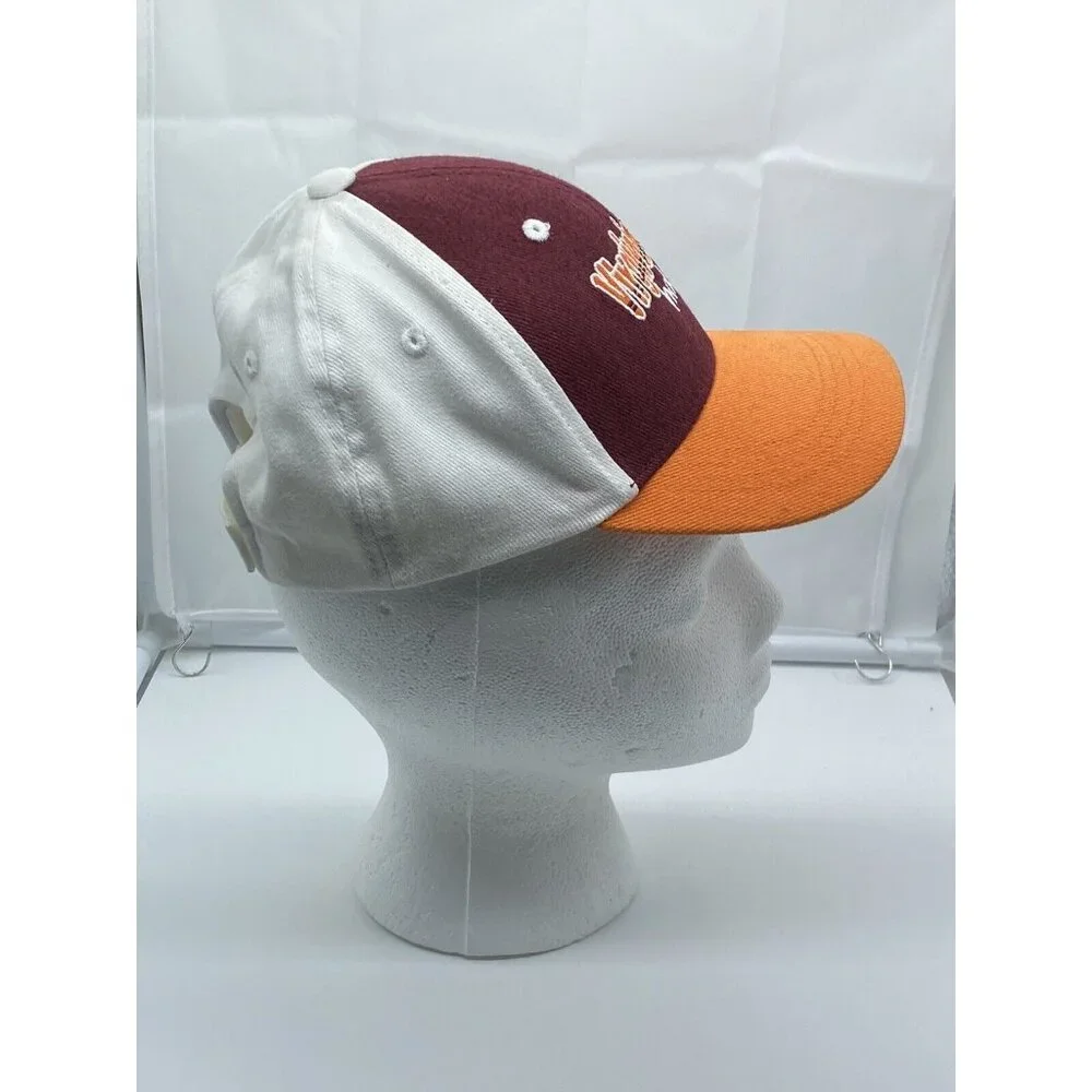 Virginia Tech Hokies Maroon Orange Adjustable Youth Baseball Cap Hat Hook & Loop
